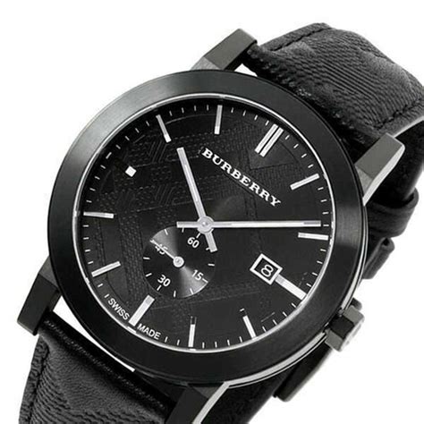 burberry 9906 uhr herre|BURBERRY BU9906 City Black Leather Strap Men’s Watch.